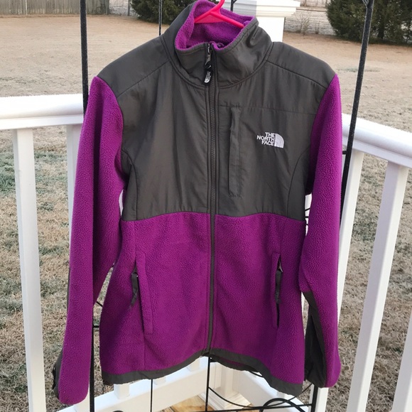The North Face Jackets & Blazers - North Face Purple/Gray Denail Fleece